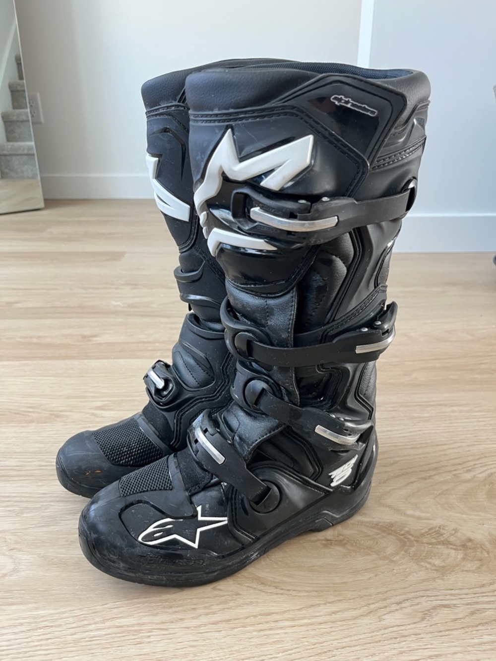 Alpinestars Tech 5 Black White Off-Road Motocross Boots Mens Size 6